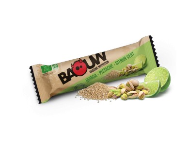 Barre énergétique bio Baouw Quinoa pistache citron vert